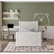 Meridian Furniture Elias Cream Boucle Fabric Twin Bed