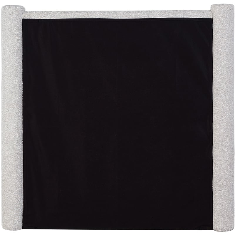 Meridian Furniture Elias Cream Boucle Fabric Twin Bed