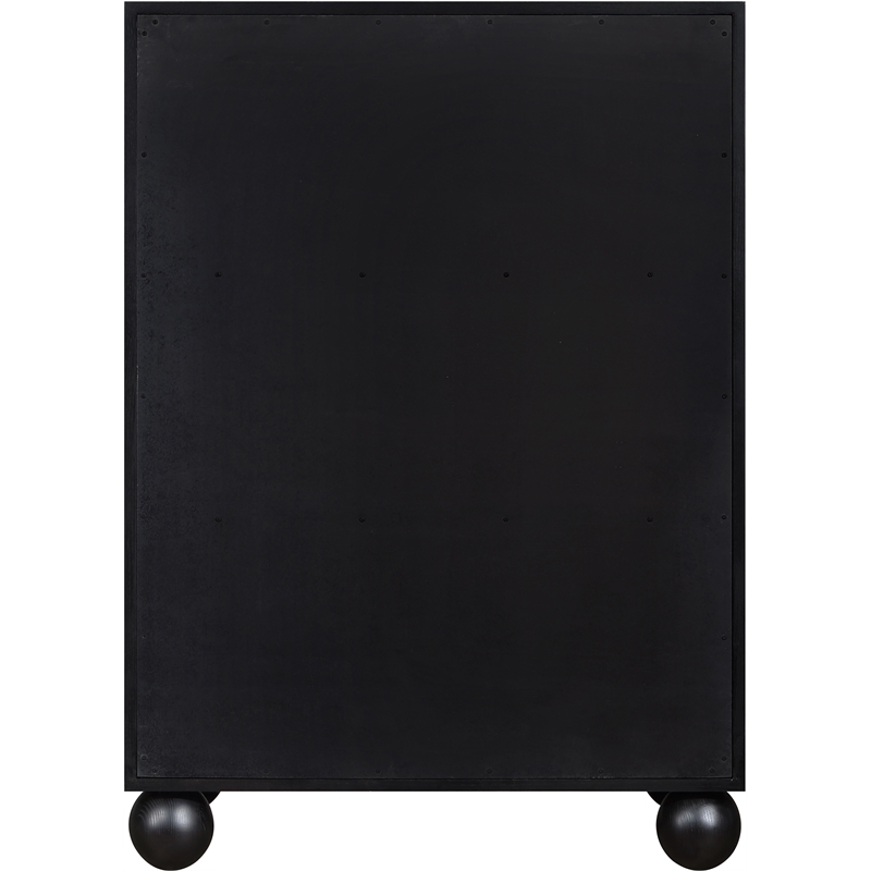 Meridian Furniture Kent Black Solid Ash Wood Chest