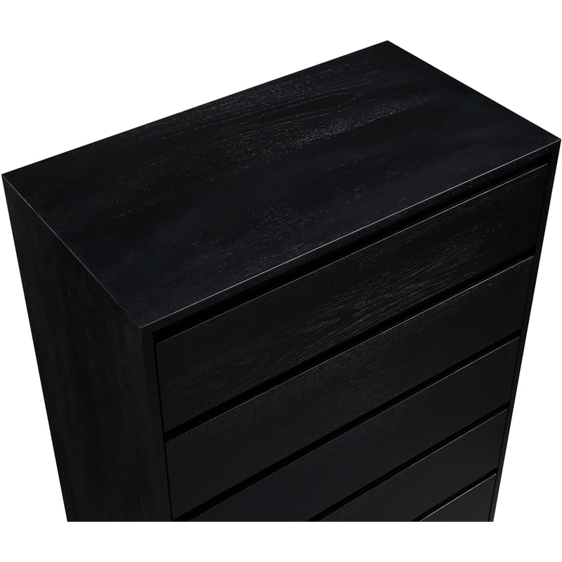 Meridian Furniture Kent Black Solid Ash Wood Chest