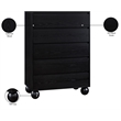 Meridian Furniture Kent Black Solid Ash Wood Chest