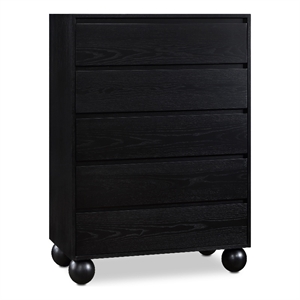 Meridian Furniture Kent Black Solid Ash Wood Chest