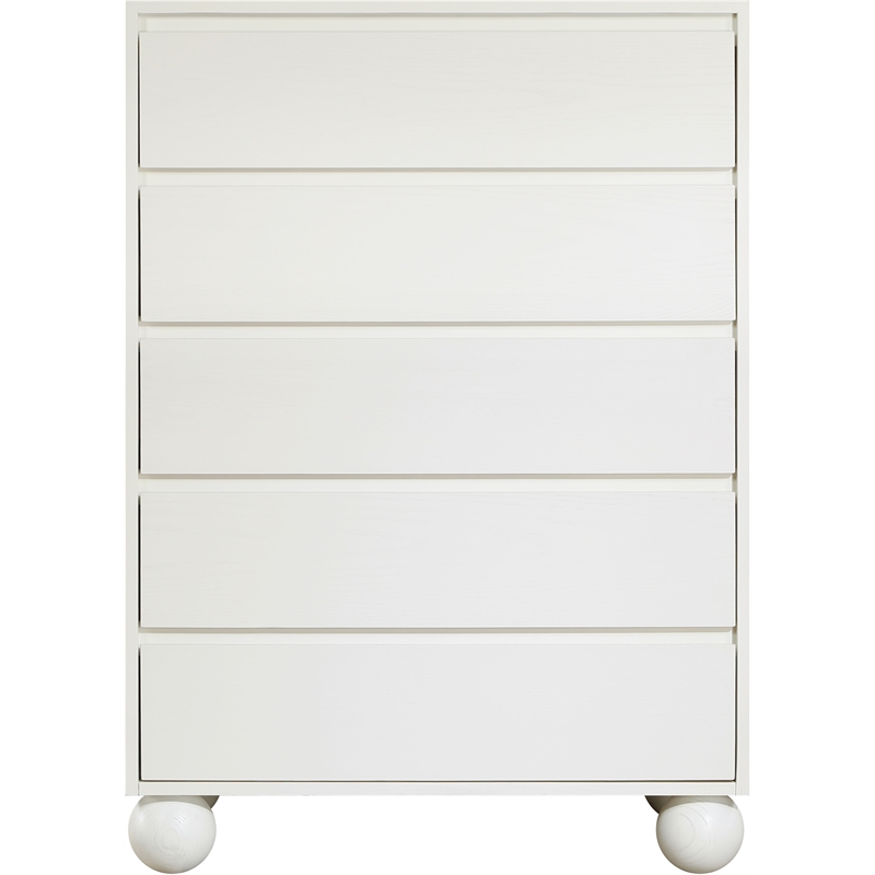 Meridian Furniture Kent Cream Solid Ash Wood Chest