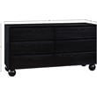 Meridian Furniture Kent Black Solid Ash Wood Dresser
