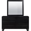 Meridian Furniture Kent Black Solid Ash Wood Dresser