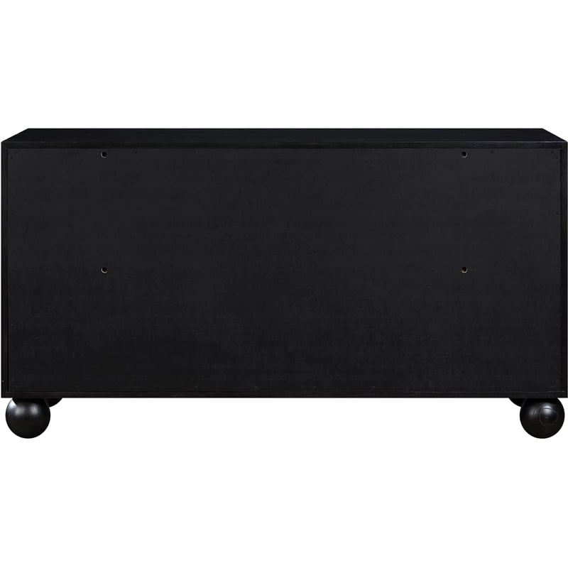 Meridian Furniture Kent Black Solid Ash Wood Dresser