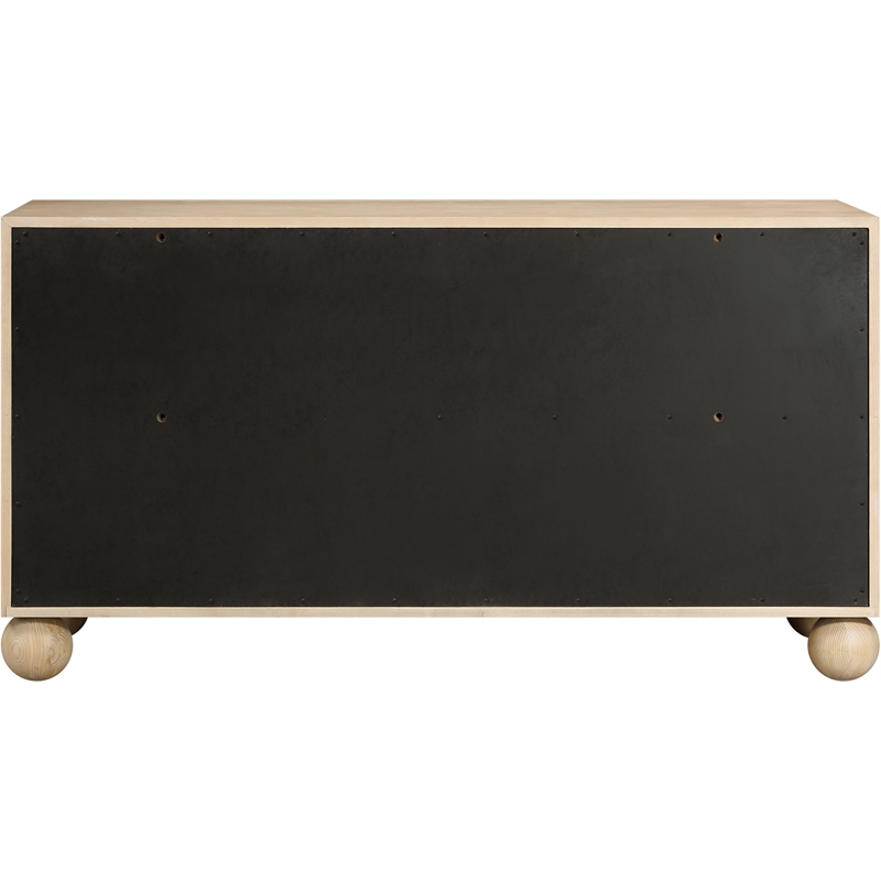 Meridian Furniture Kent Natural Solid Ash Wood Dresser