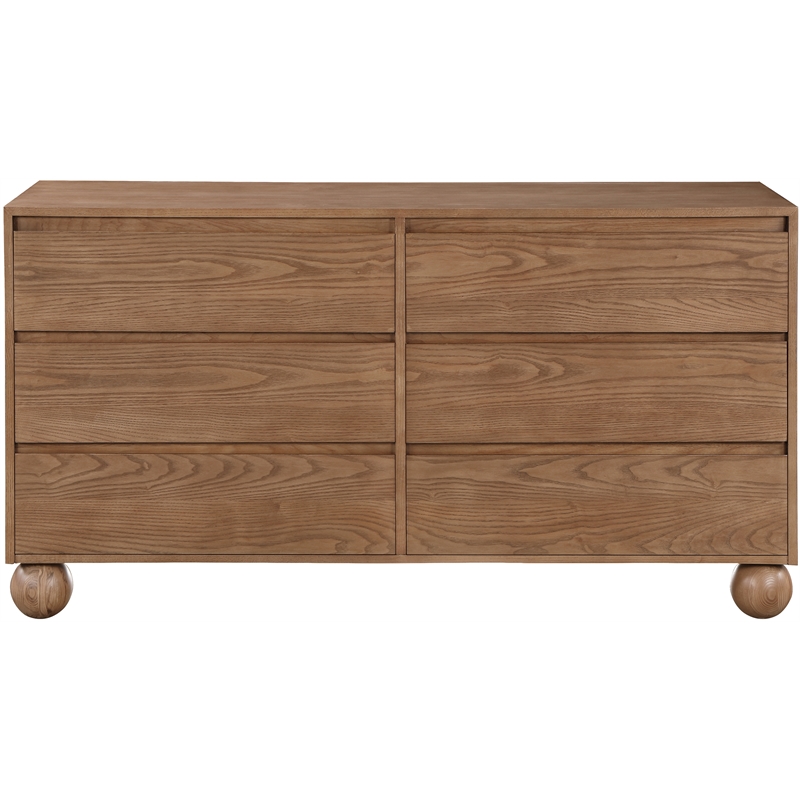 Meridian Furniture Kent Walnut Solid Ash Wood Dresser