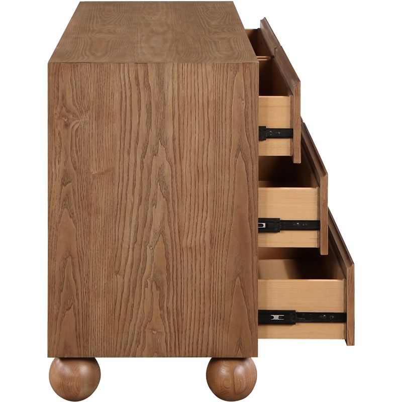 Meridian Furniture Kent Walnut Solid Ash Wood Dresser