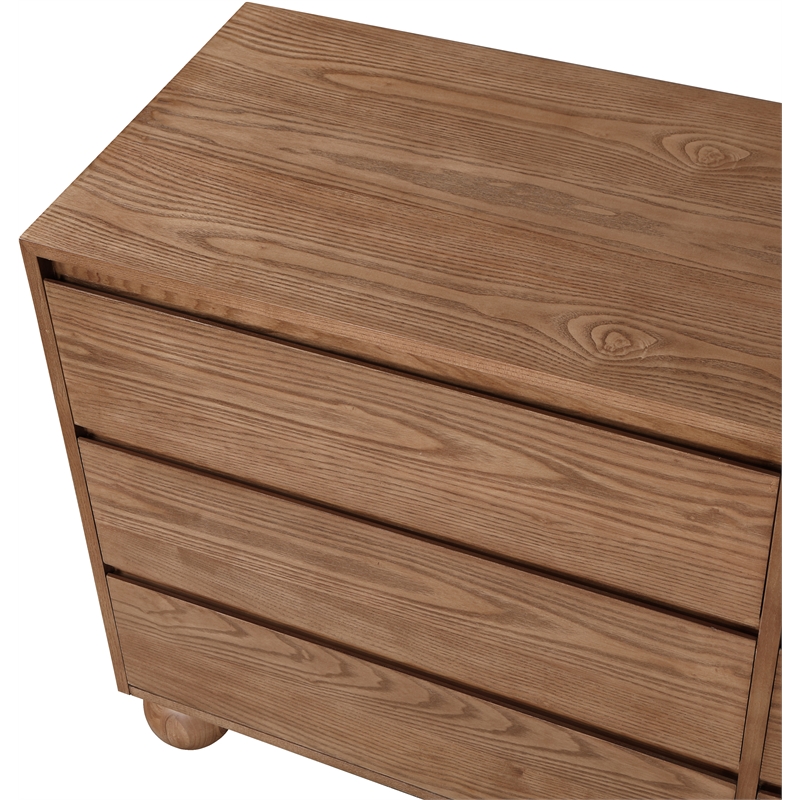 Meridian Furniture Kent Walnut Solid Ash Wood Dresser