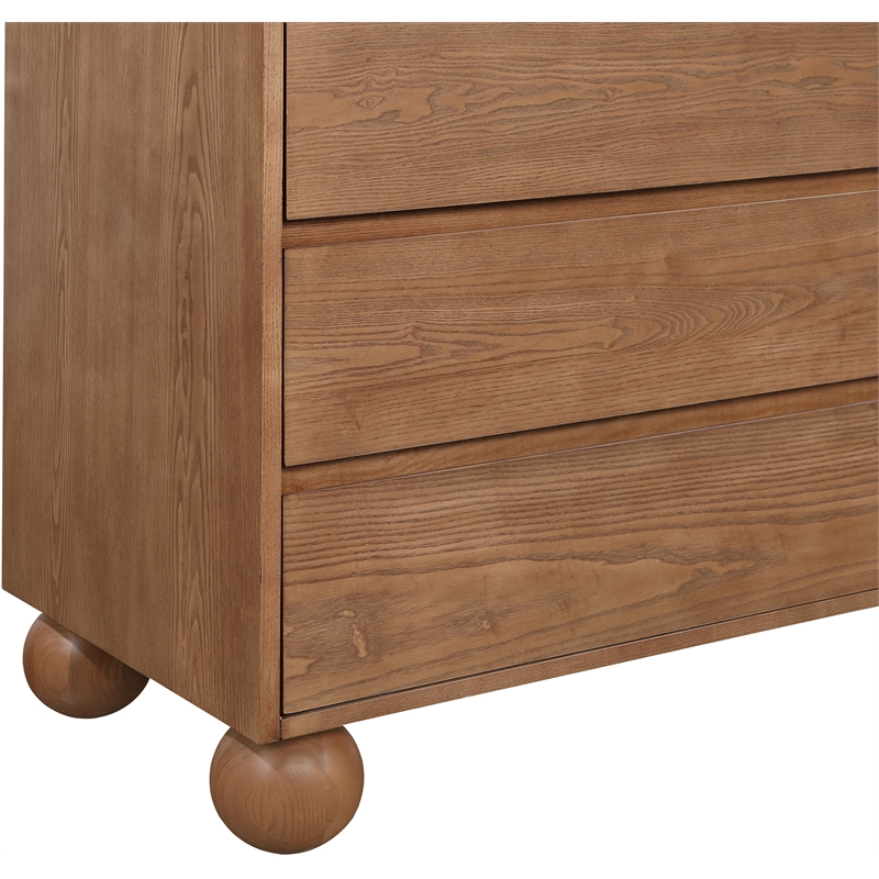 Meridian Furniture Kent Walnut Solid Ash Wood Dresser