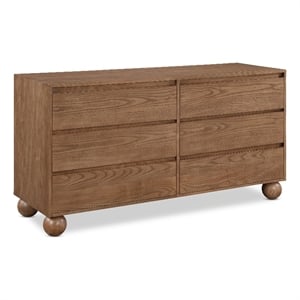 Meridian Furniture Kent Walnut Solid Ash Wood Dresser
