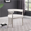 Meridian Furniture Marcello Cream Vegan Leather Dining Chair (Set of 2)