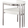 Meridian Furniture Marcello Cream Vegan Leather Dining Chair (Set of 2)