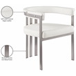 Meridian Furniture Marcello Cream Vegan Leather Dining Chair (Set of 2)
