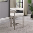 Meridian Furniture Marcello Cream Vegan Leather Counter Stool (Set of 2)