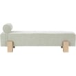 Meridian Furniture Edison Mint Green Chenille Fabric Bench