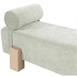 Meridian Furniture Edison Mint Green Chenille Fabric Bench
