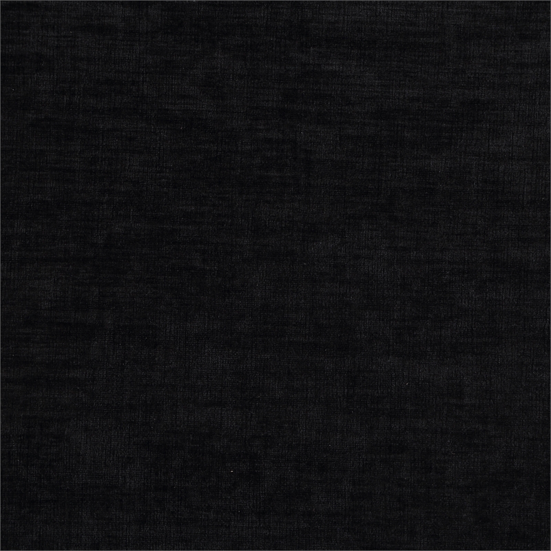 Meridian Furniture Edison Black Chenille Fabric Bench