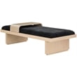 Meridian Furniture Arlington Black Chenille Fabric Bench