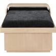 Meridian Furniture Arlington Black Chenille Fabric Bench