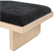 Meridian Furniture Arlington Black Chenille Fabric Bench