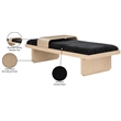 Meridian Furniture Arlington Black Chenille Fabric Bench