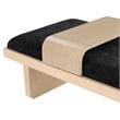 Meridian Furniture Arlington Black Chenille Fabric Bench