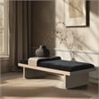 Meridian Furniture Arlington Black Chenille Fabric Bench
