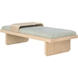 Meridian Furniture Arlington Mint Green Chenille Fabric Bench