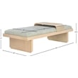 Meridian Furniture Arlington Mint Green Chenille Fabric Bench