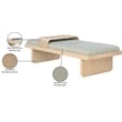 Meridian Furniture Arlington Mint Green Chenille Fabric Bench