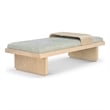Meridian Furniture Arlington Mint Green Chenille Fabric Bench