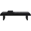 Meridian Furniture Arlington Black Chenille Fabric Bench