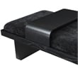 Meridian Furniture Arlington Black Chenille Fabric Bench