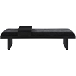 Meridian Furniture Arlington Black Chenille Fabric Bench