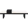 Meridian Furniture Arlington Cream Chenille Fabric Bench