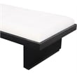 Meridian Furniture Arlington Cream Chenille Fabric Bench
