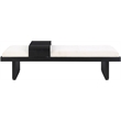 Meridian Furniture Arlington Cream Chenille Fabric Bench