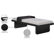 Meridian Furniture Arlington Light Grey Chenille Fabric Bench