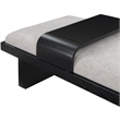 Meridian Furniture Arlington Light Grey Chenille Fabric Bench