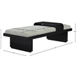 Meridian Furniture Arlington Mint Green Chenille Fabric Bench