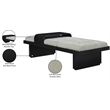 Meridian Furniture Arlington Mint Green Chenille Fabric Bench