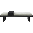 Meridian Furniture Arlington Mint Green Chenille Fabric Bench