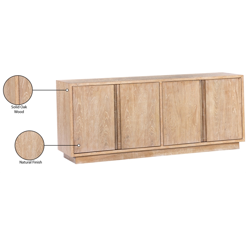 Meridian Furniture Cyrus Natural Oak Sideboard/Buffet