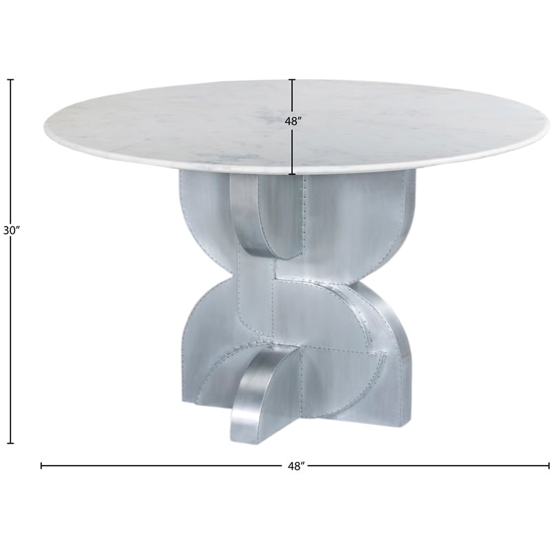 Meridian Furniture Alden White Dining Table