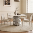 Meridian Furniture Walker White Dining Table