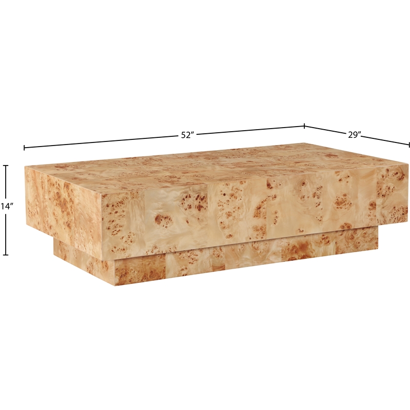 Meridian Furniture Otto Natural Coffee Table