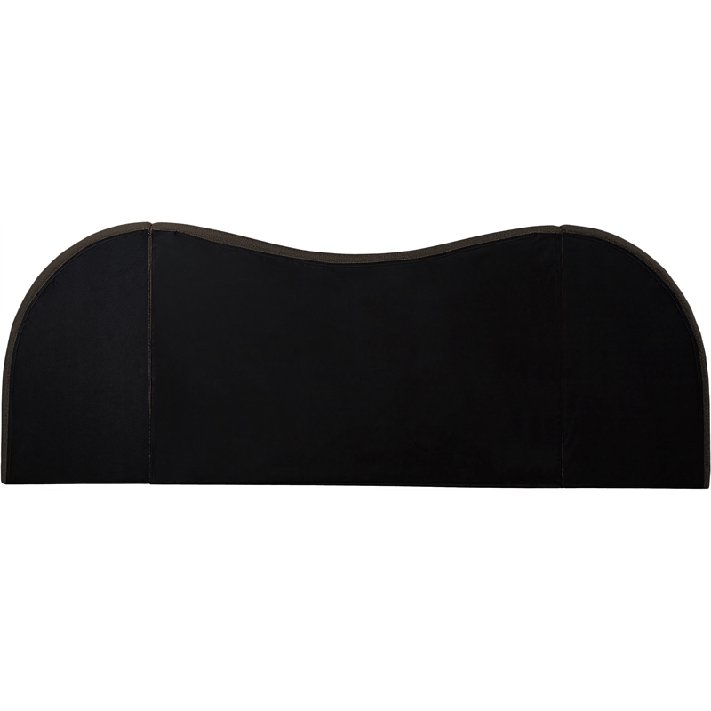 Meridian Furniture Everest Brown Boucle Fabric King Bed