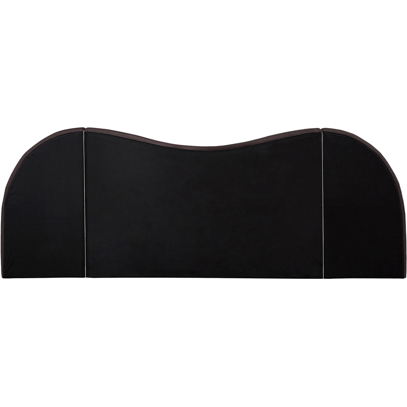 Meridian Furniture Everest Brown Linen Textured Fabric Queen Bed